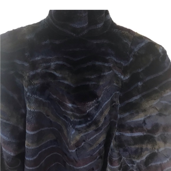 Pont Des Art A-line Faux Fur Teddy Coat Swing Pockets Cozy Warm Colours France L - Picture 2 of 12